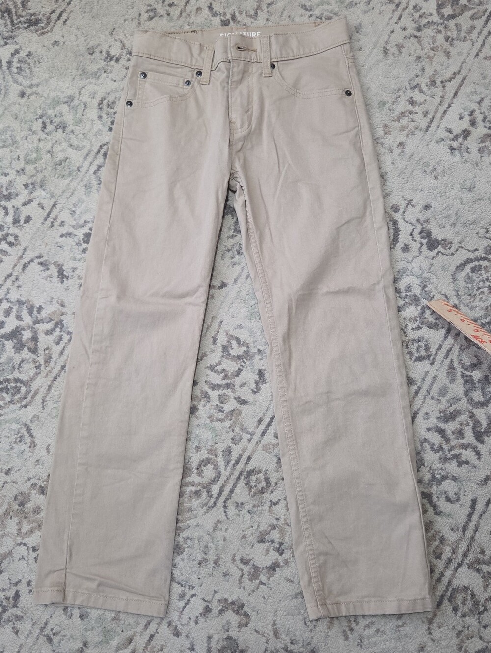 Levi Strauss S67 Athletic Khaki Denim Jeans - Size 10 Boys